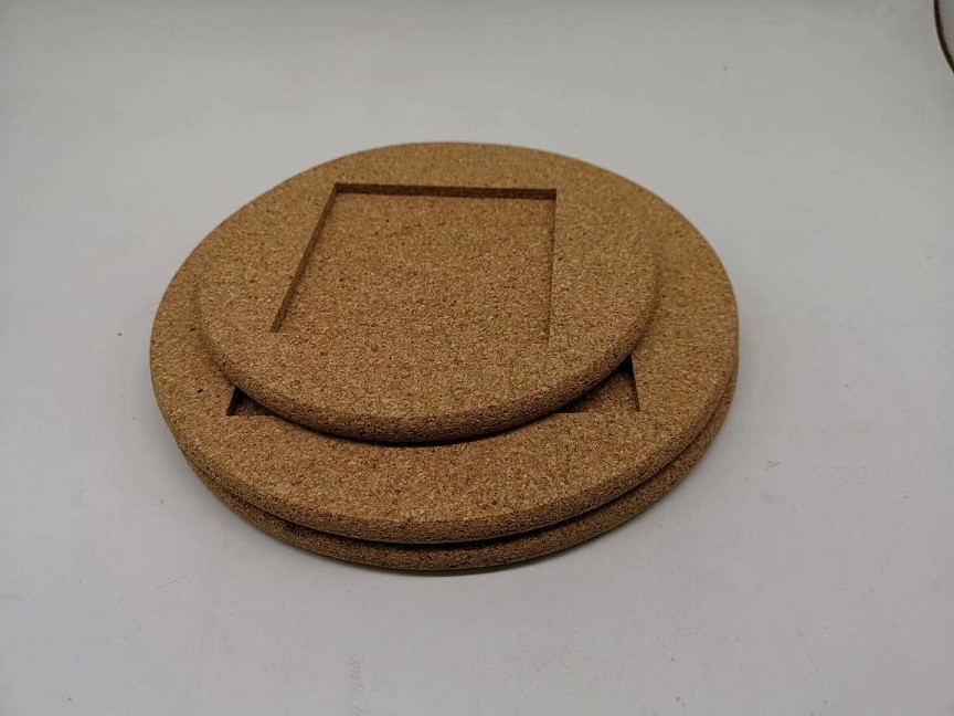 Factory Wholesale Price 25*25cm Cork Base for Ceramic Tile, Coaster and Trivet