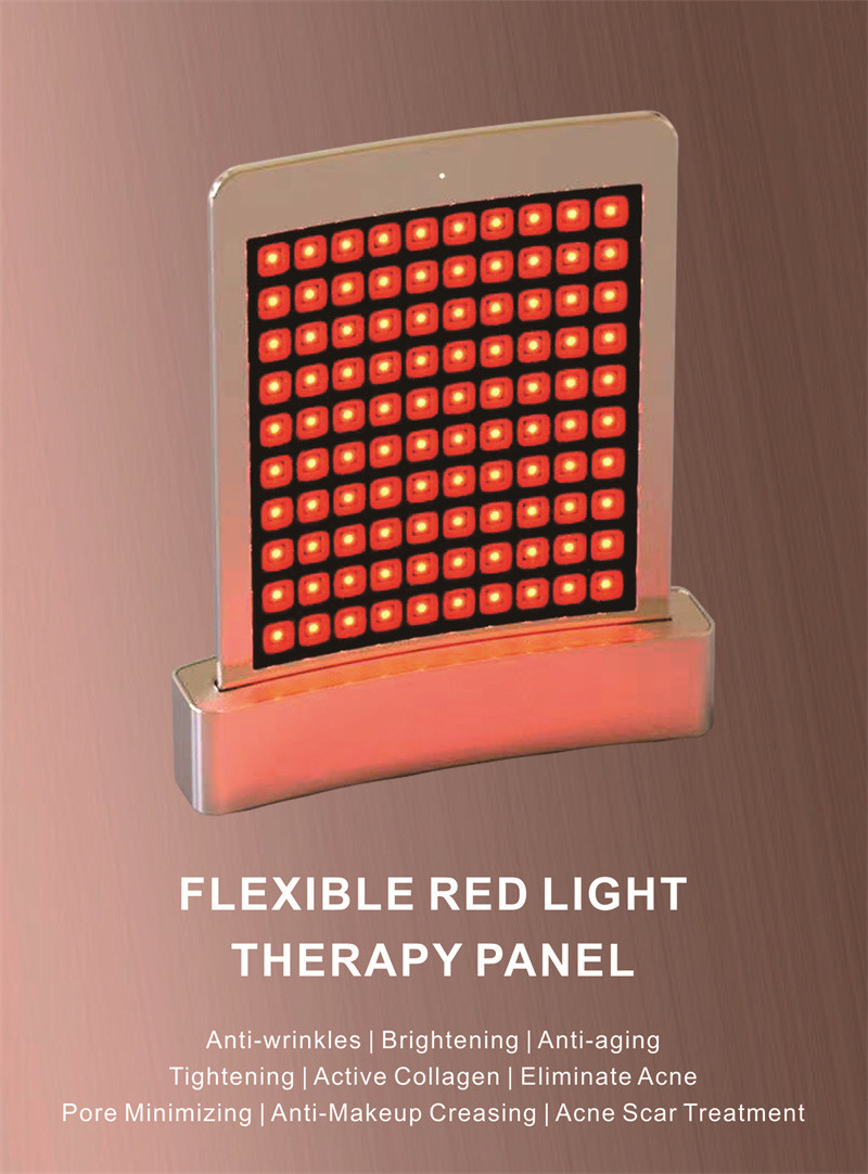 Red Light Skin Therapy Led Facial Care Wrinkles Removal Panel With Stand