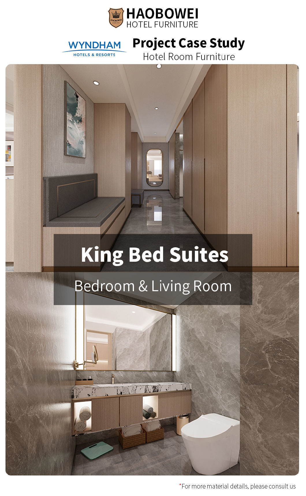 Wholesale 5 Star Resort Hotel Furniture Foshan China Luxury Style Bedroom Set