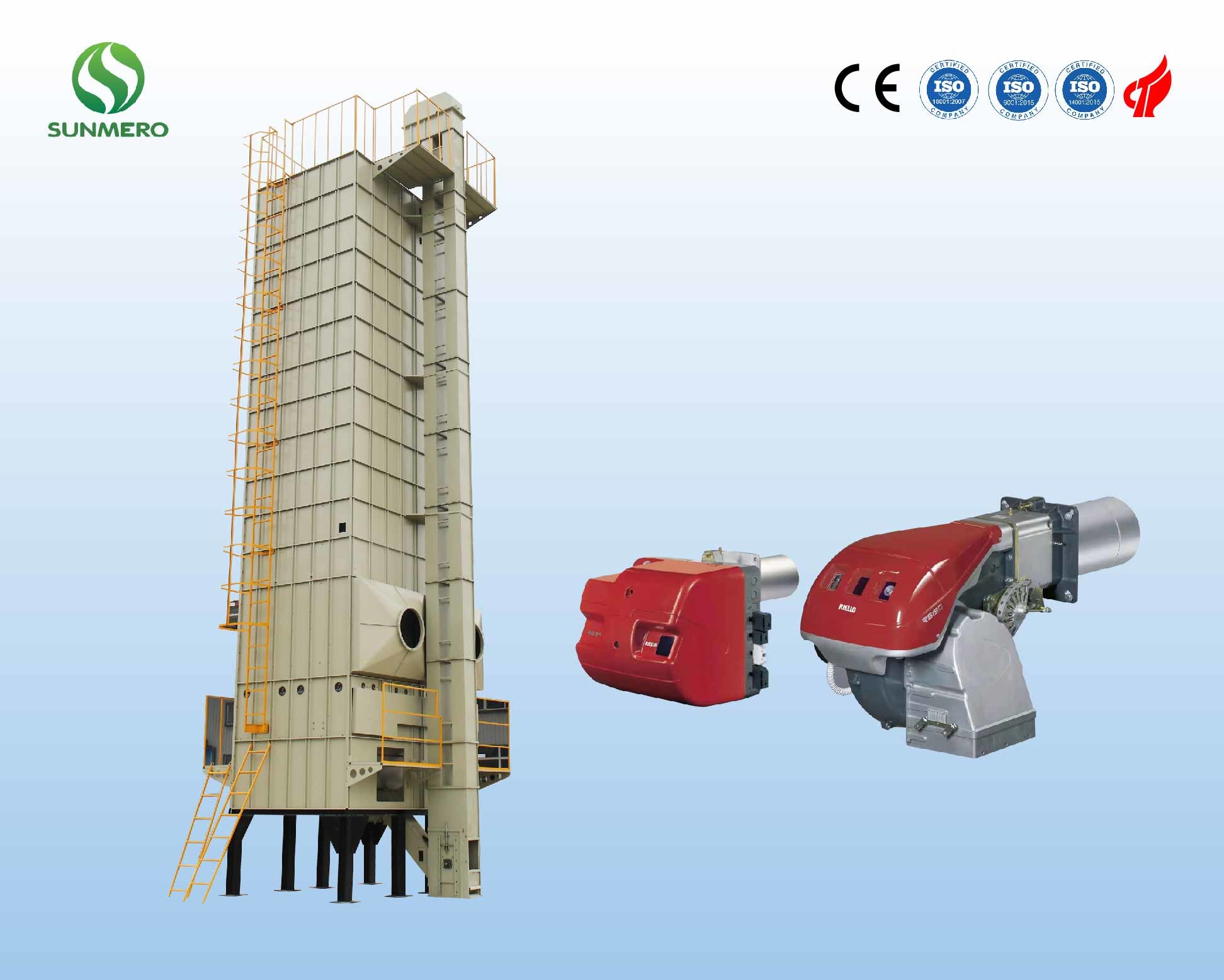 Automatic Mechanical Grain Dryer Machine With ISO9001 Approval