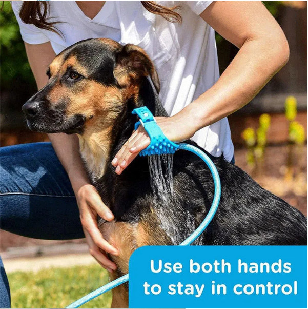 Massage Dog Shower Sprayer Brush Dog Grooming Shower Sustainable