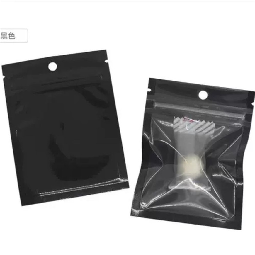 One Side Clear Food Bags Small Water Proof Zipper Reclosable Colorful Pouches Custom Printed Flat Bag