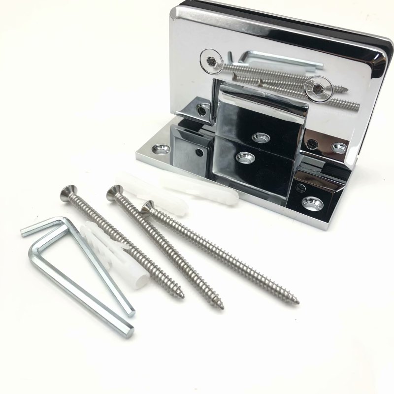American Market 304 Stainless Steel Matt Black Frameless Pivot Glass Shower Doors Hinge