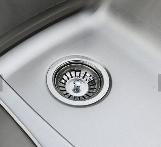 Pressed kitchen sinks with single bowl undermount kitchen sink with SUS304 and silver color