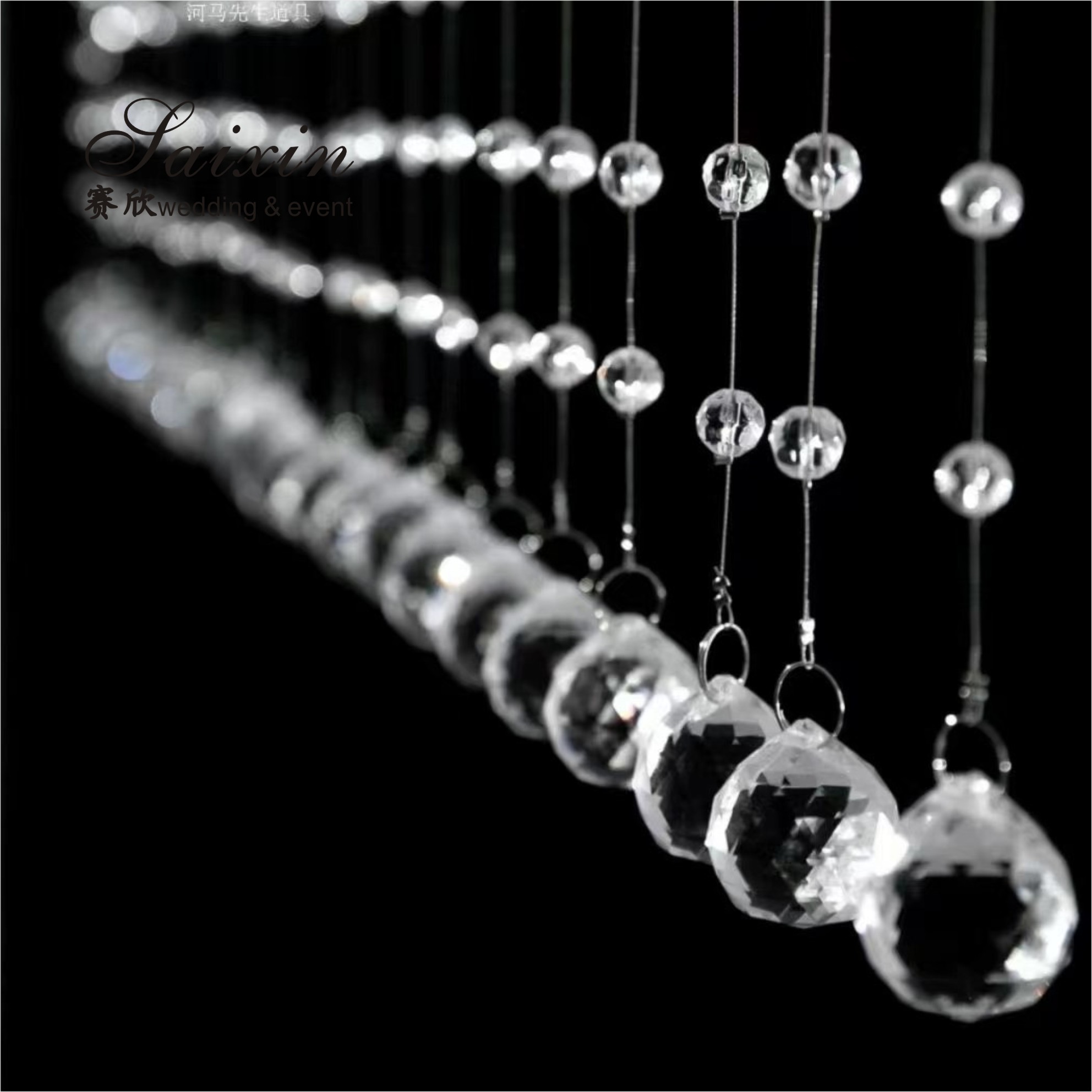 30-40mm Faceted Cut Clear Glass Crystal Ball Prism Pendant Hotel Decoration Beautiful Crystal Accessories