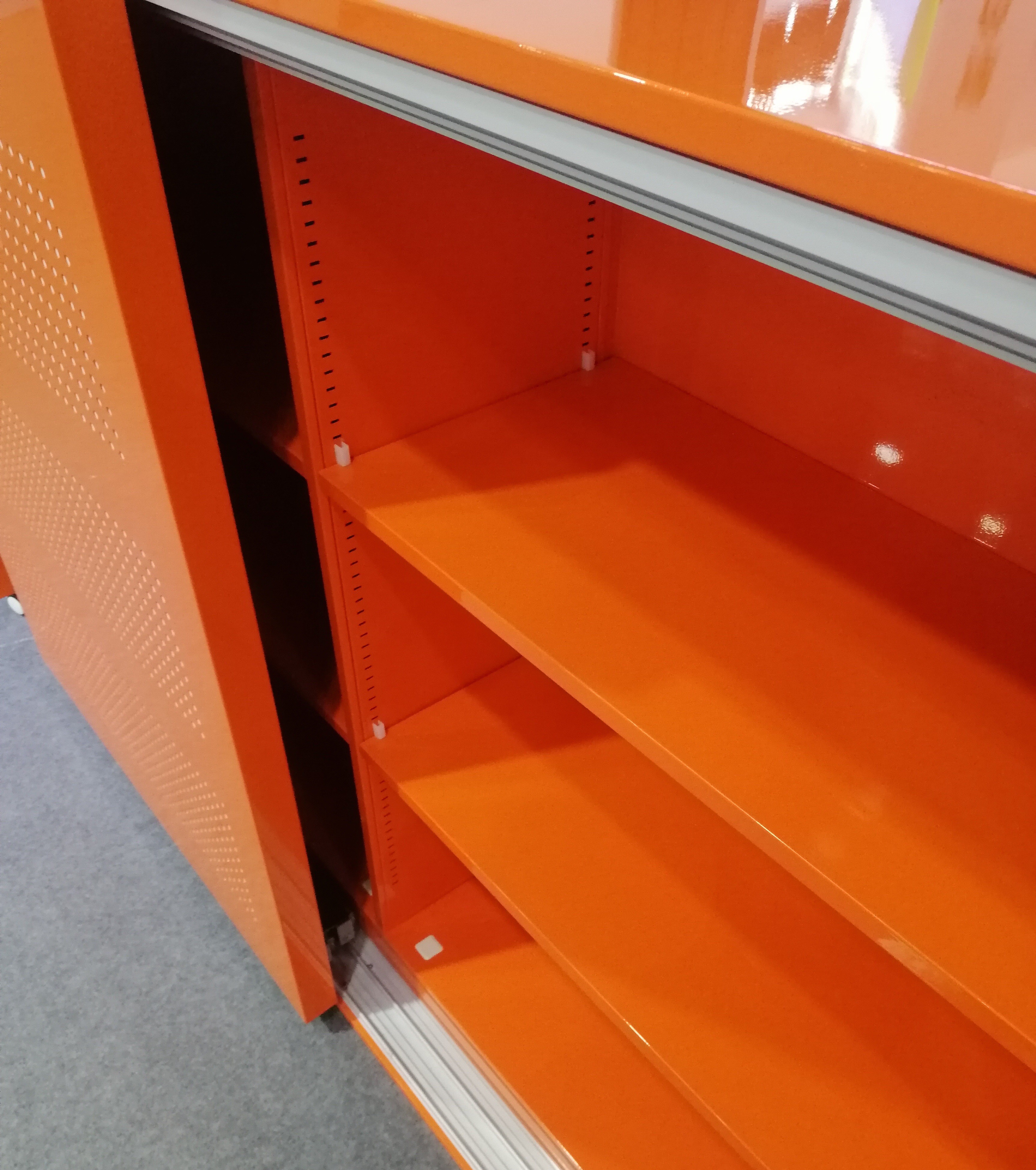 Any RAL Color Metal Filing Cupboard With Acoustic Sliding Door