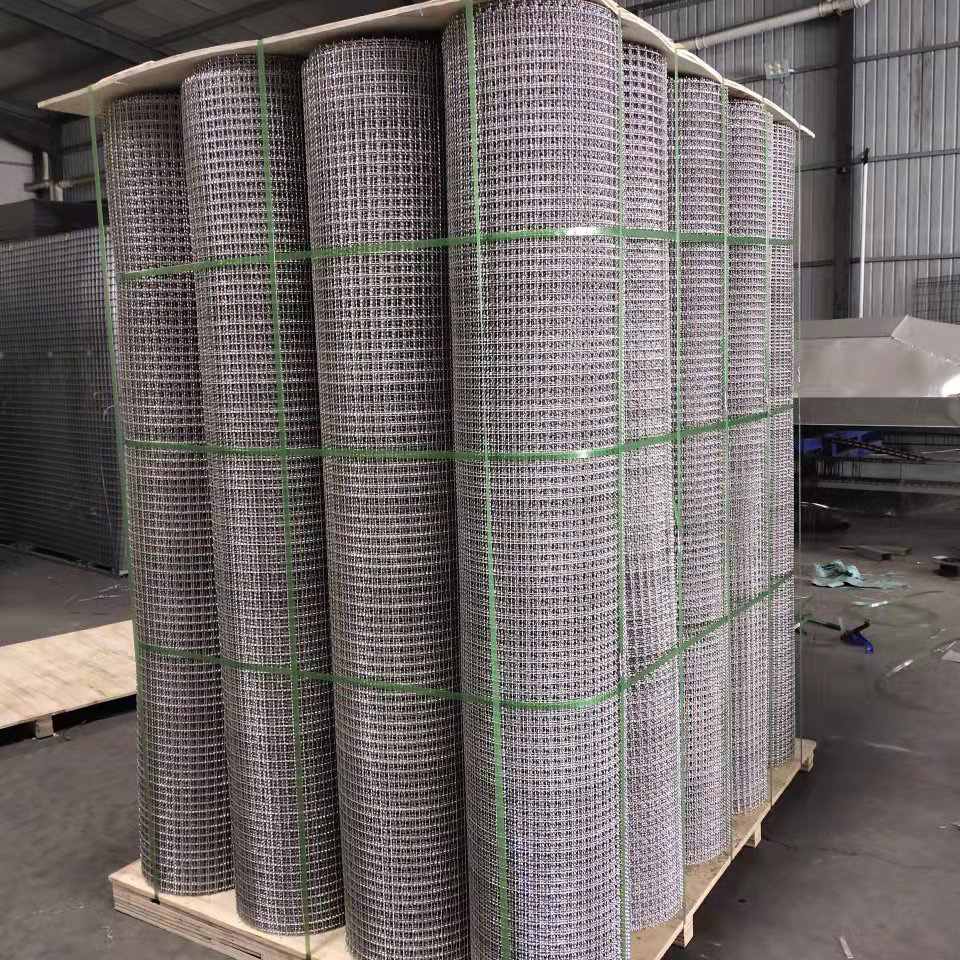 aluminum crimped wire mesh