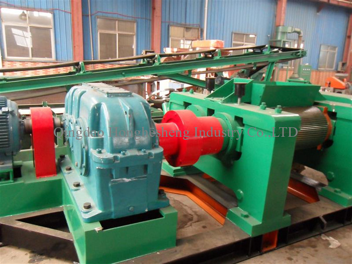 Rubber Shredder Shredding Machinery Waste Tyre Machine Tire Recycling Plant / rubber recycling plant