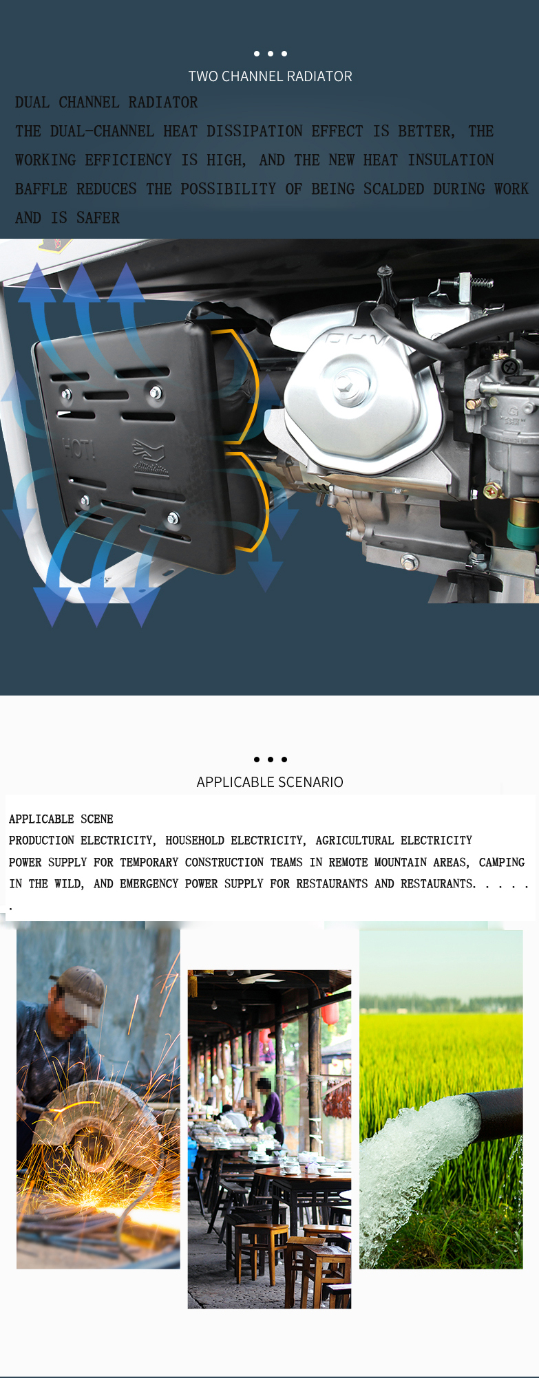 CE approval 8KW Single-Phase multi-usage emergency use Gasoline Generator