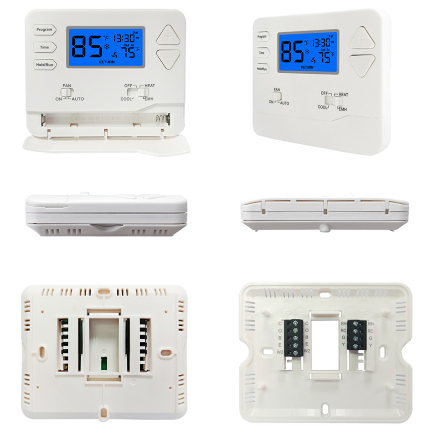 5 / 1 / 1 Programmable Heat Pump Thermostat For Room Temperature Controller