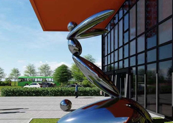 Corrosion Resistant Mirror Stainless Steel Sculpture for Outdoor Decoration