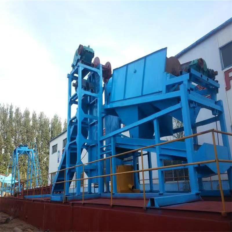 Anchor Position River Gold and Diamond Dredger with Jigging