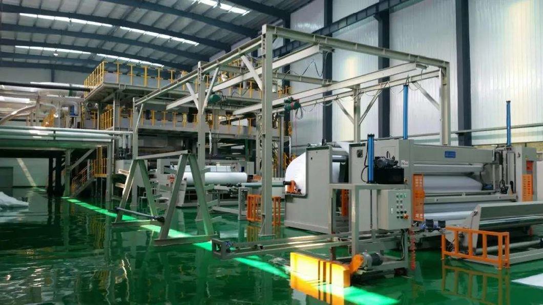New Design Double Beam PP Spunbond Ss Non-Woven Fabric Making Production Line Machine