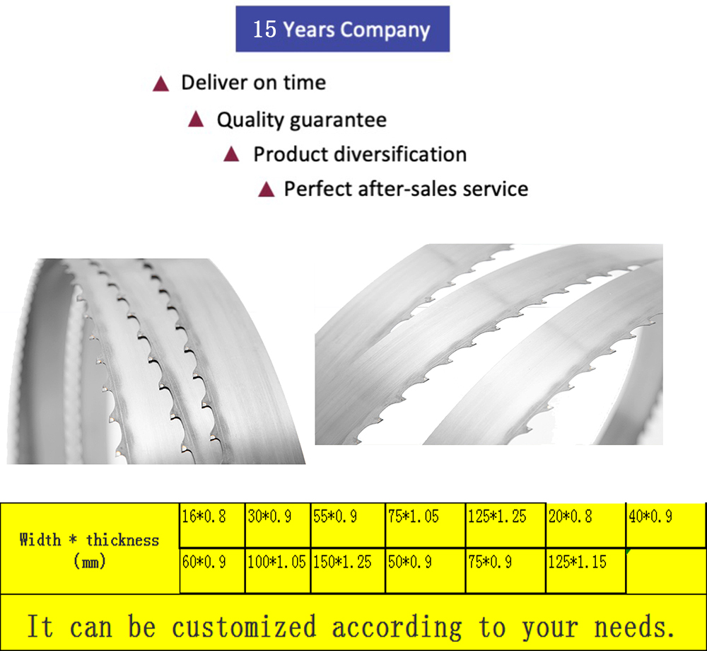 CrN Finishing Mahogany Grinding Carbide Band Saw Blade For Wood Cutting