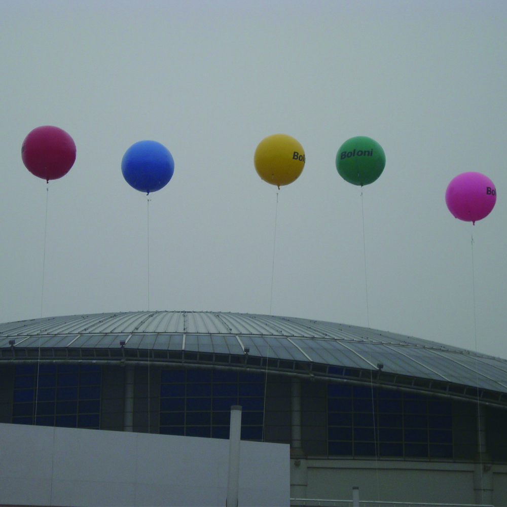 Air sealed pvc inflatable helium flying balloon with logo for advertising