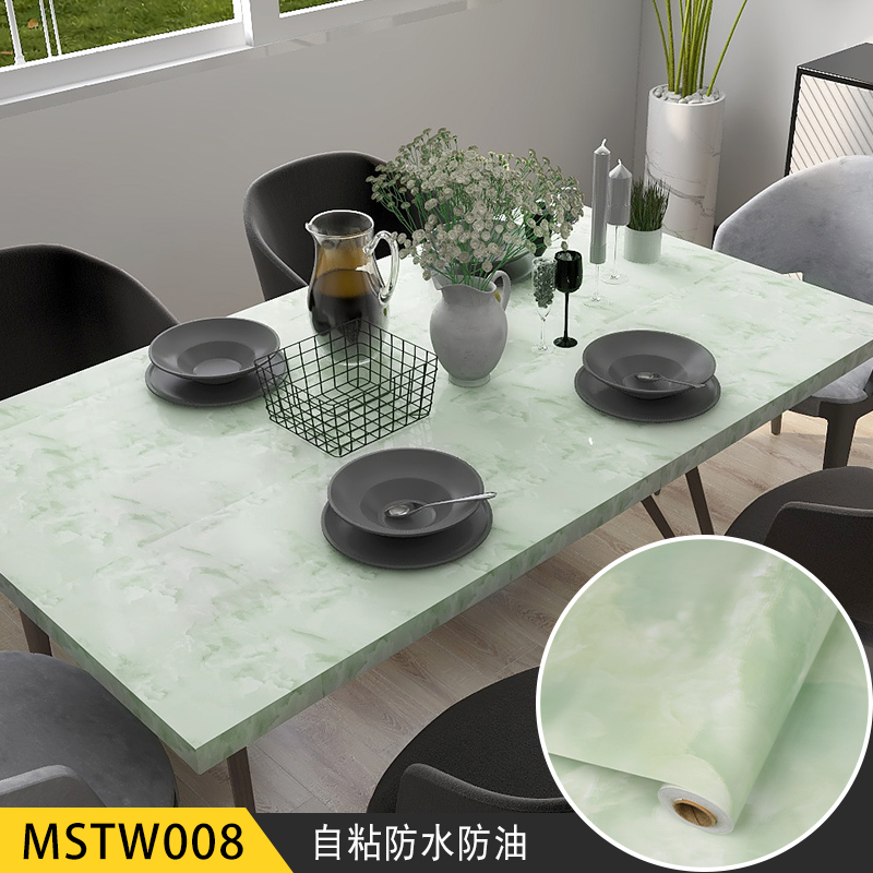Modern Design Style Marble PVC Film Self Adhesive Wallpaper for Oil Proof Kitchen Counter Top Sticker