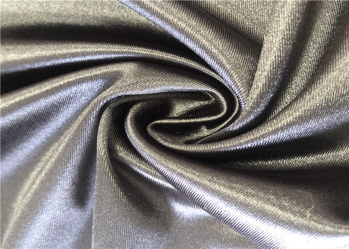 94% Polyester 6% Spandex Shiny Stretch Satin Fabric For Sleep Wear