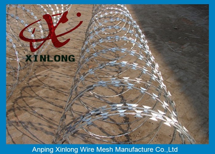 CBT BTO Razor Security Barbed Wire for Railway and Lawn with Single / Cross Coil