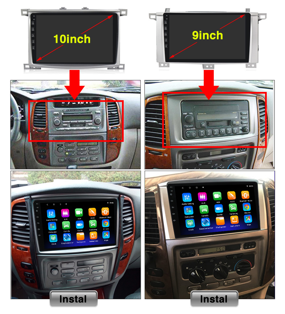 10 Inch Toyota Android Car Stereo