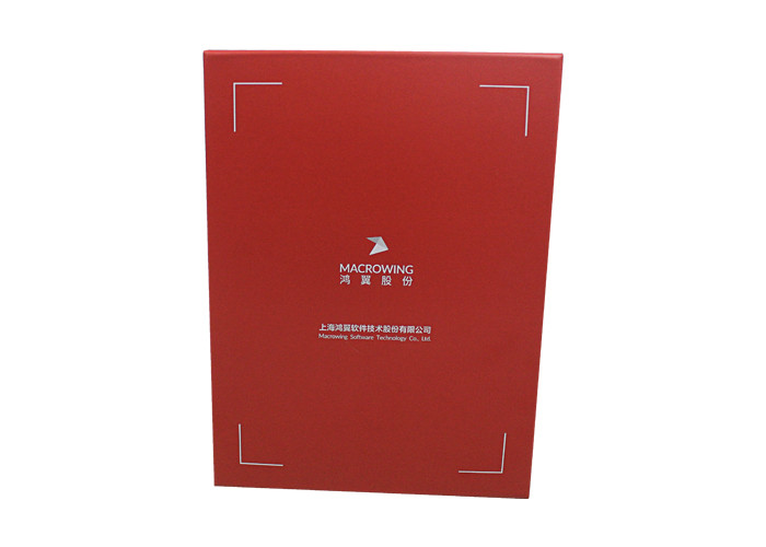 Custom Lid-Off Box Protective Varnish Rigid Packaging Red Box