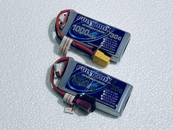 XT60 T Plug LiPo Battery Pack 30C 1000mAh 2S 7.4V For RC Car Boat Truck Heli