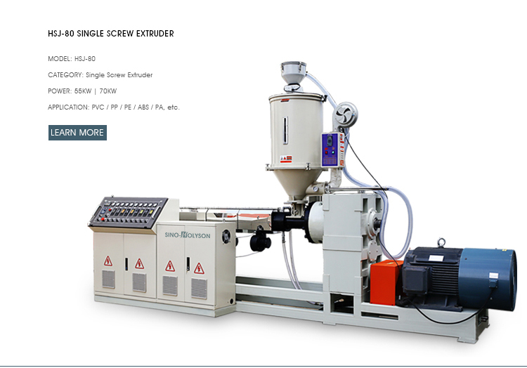 Central Height Adjustable PVC Plastic Extruder At 75 Rpm
