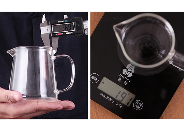 Clear Heat Resistant Glass Teapot With Infuser Round Shape Square Shape
