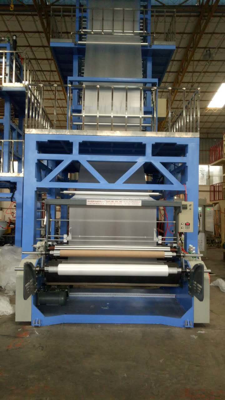 HDPE PE Blown Film Extrusion Machinery Single Screw 3 Phase