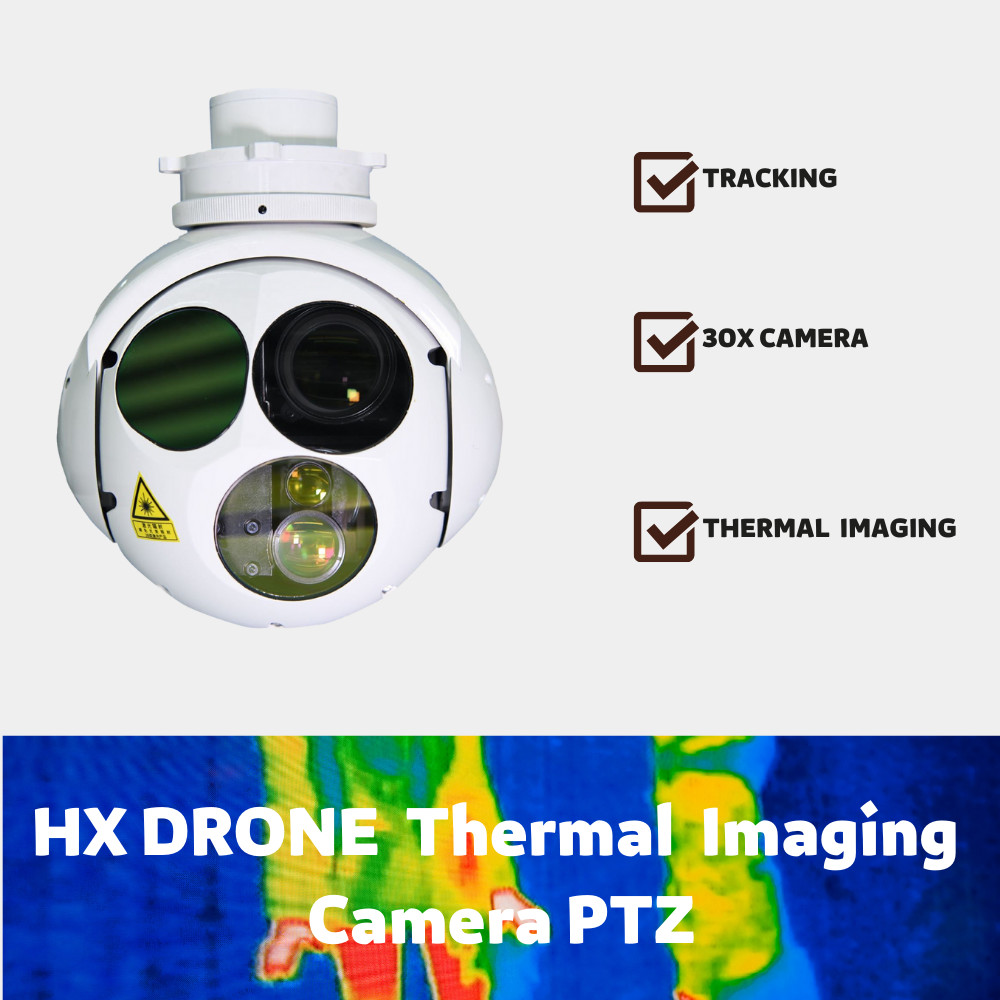 ​640X512 Thermal Drone Pods gimbal High Precision Boresight Stabilization HXTS03