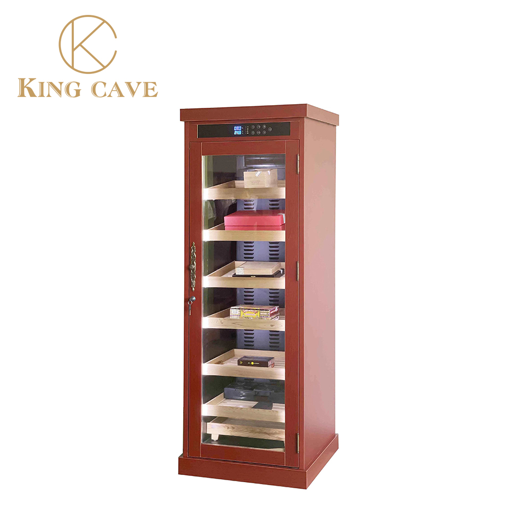 Modern Kitchen Cabinet Free Standing Electric Cigar Cooler With Cedar Shelves