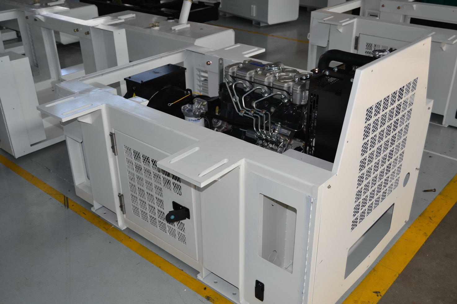 Underslung Genset For Reefer Container Generator 15kw Perkins Chinese Engine 230V