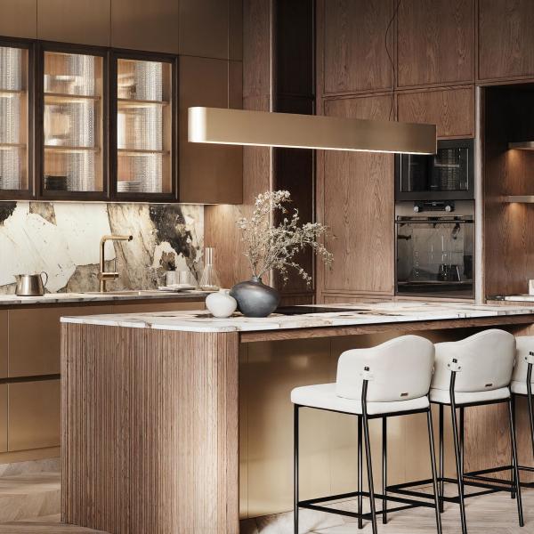 Wholesale Custom Modern Kitchen Design Cheap Simple Kitchen Cabinets Wooden