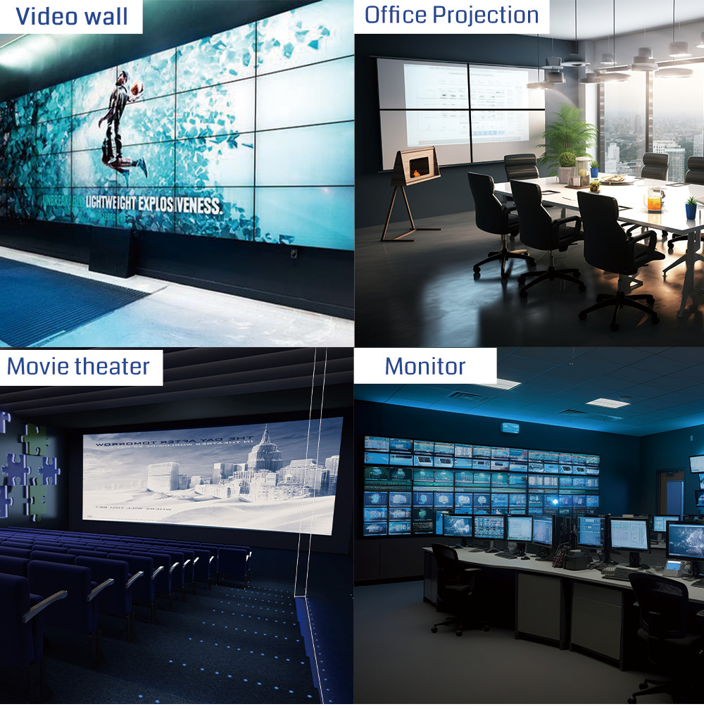 Edge Fusion Blending Immersive Interaction HDMI 4K60 HDBaseT Video Wall Controller for Bitvisus UHD WUXGA Projection Mapping