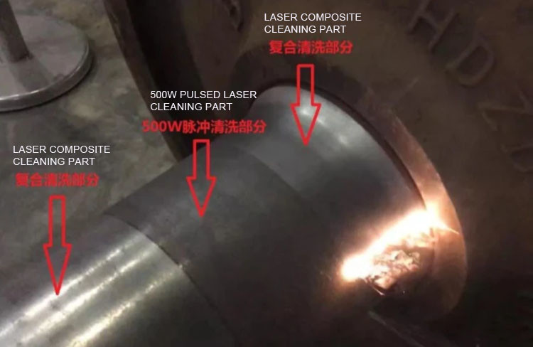 200w 1000w Hybrid Laser Cleaning System High Efficiency Smooth Surface