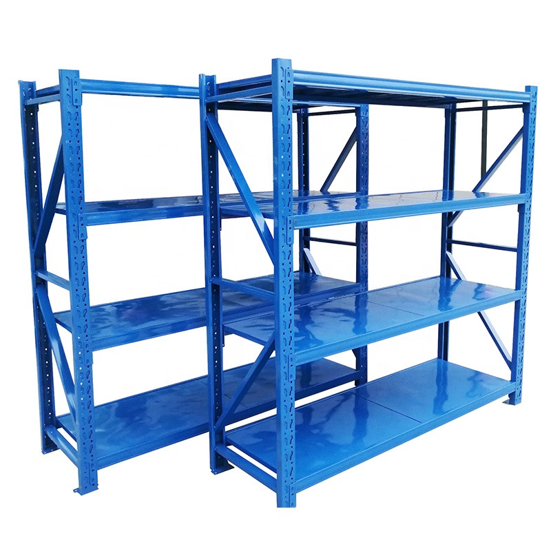Q235 Steel 2 Layer Warehouse Shelf Rack 2000MM Heavy Duty Industrial Warehouse Shelving