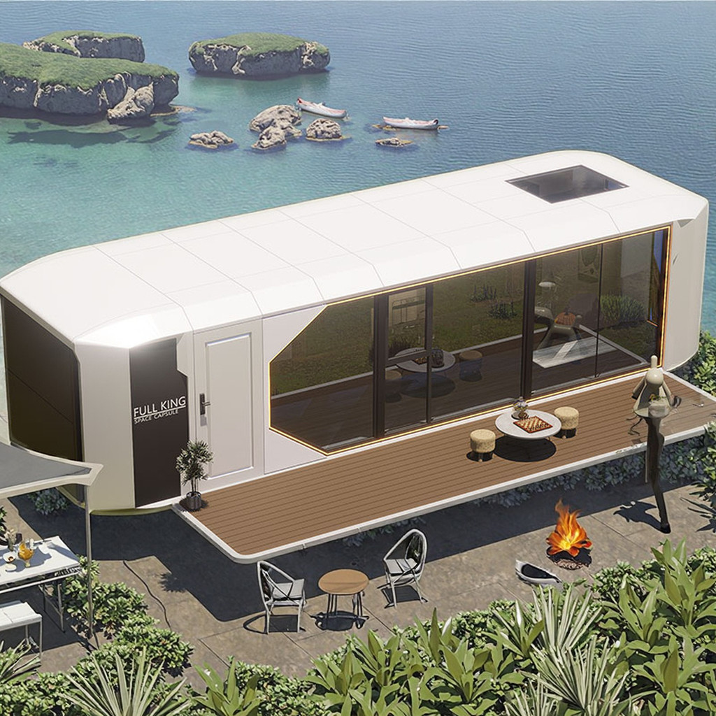 Upgrade Your Living Space with Space Capsule House High-Strength Aluminum Shell and Custom Surface Treatments