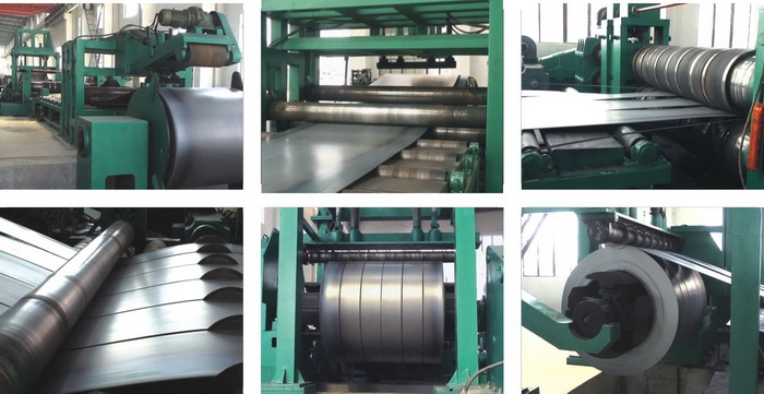 Stainless Steel Coil Slitting Machine / Line Metal Sheet Straightening Machine