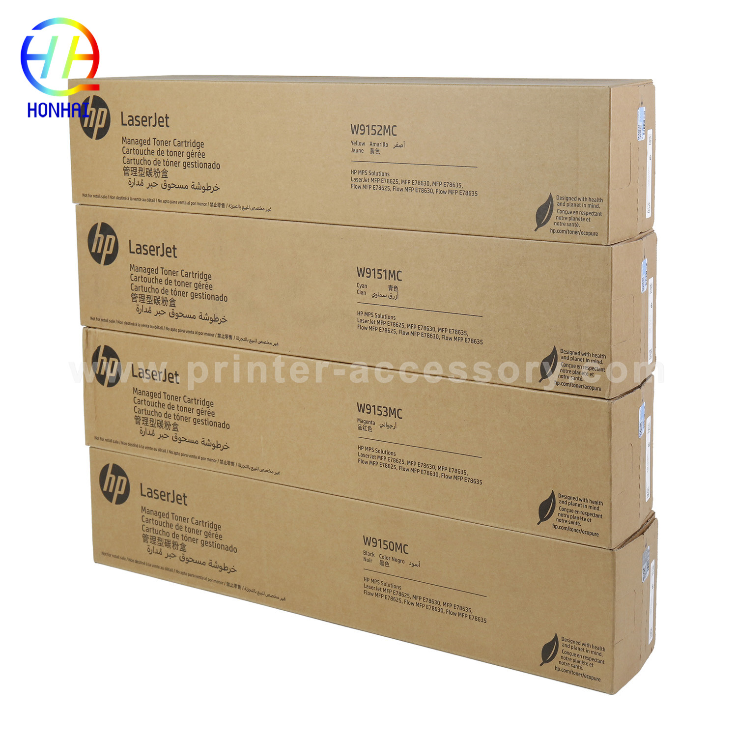 Toner Cartridge For HP Color Managed MFP E78635dn E78625dn E78630dn W9150MC W9151MC W9152MC W9153MC Printers Toner Cartridges