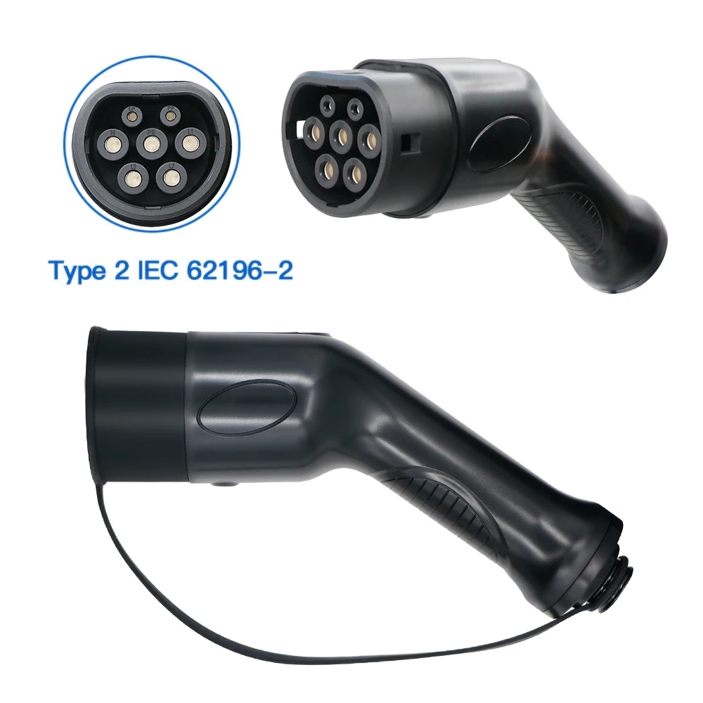 Type 2 Female EV Plug 16A/32A/63A IEC 62196-2 Female EV Connector For Electric Vehicle EV Charging Car Side Plug