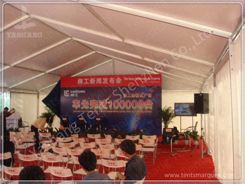 White Fabric Cover Aluminium Frame Marquee Temporary Outdoor Event Tent Rental