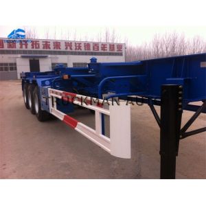 Customized Tractor Trailer Container , 40ft Skeleton Trailer With Safty Brake