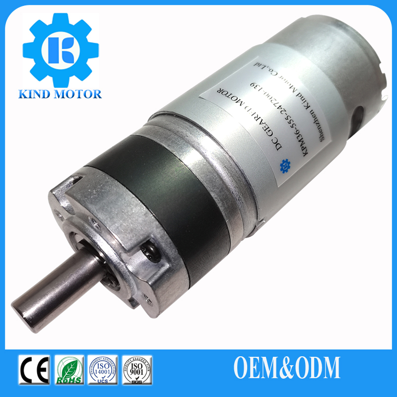High torque small 37mm dc 12v 18v 24v 12 15 20 25 watt variable speed gear hobbing geared motor