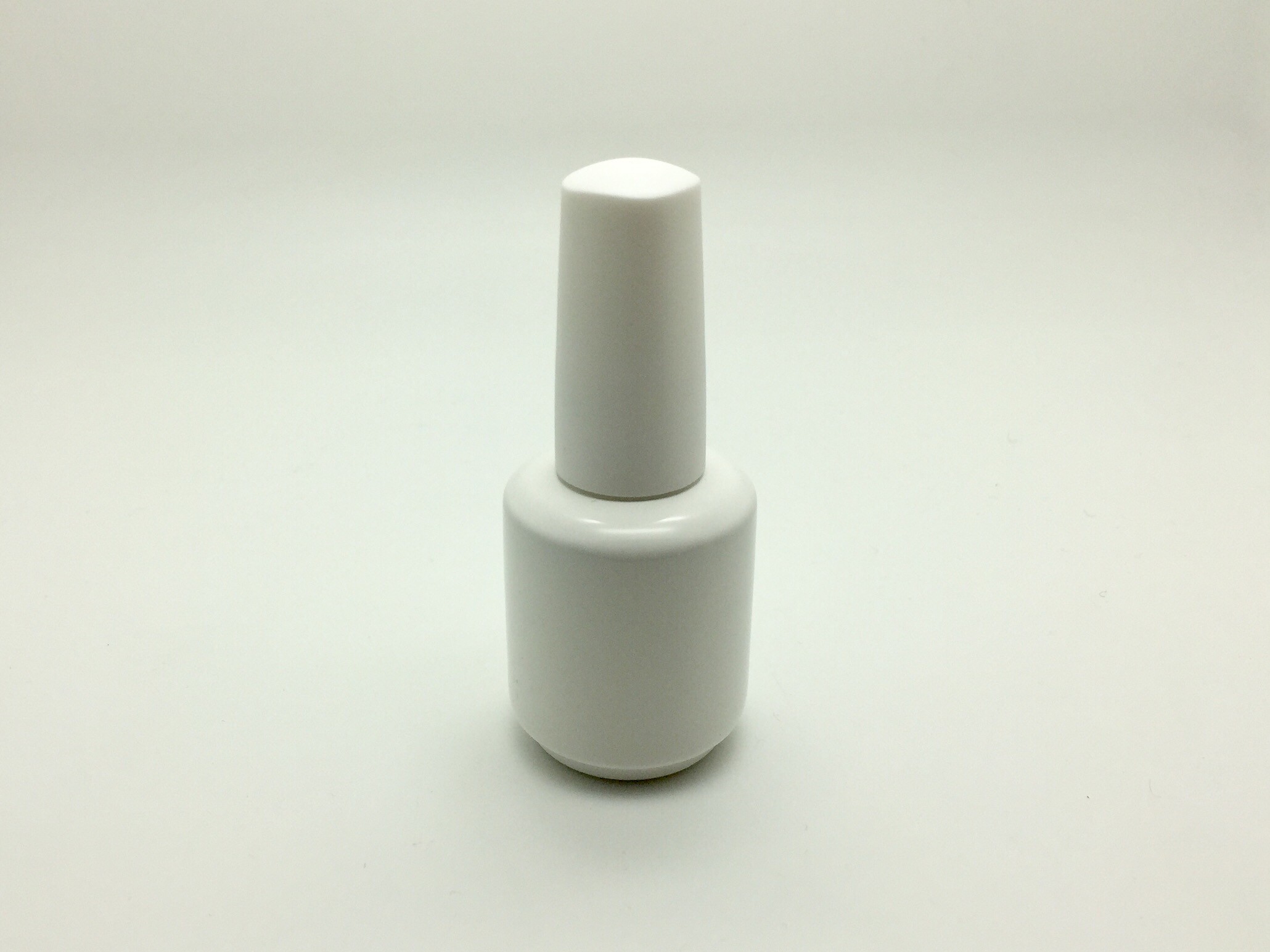 white powder coating gel polish bottle thick tough coating 15ml round gel polish bottle nail polish packaging LESS MOQ