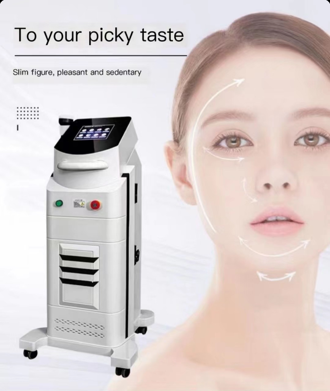 360 Rotation Vacuum Cavitation Machine Fat Burning RF Slimming Device