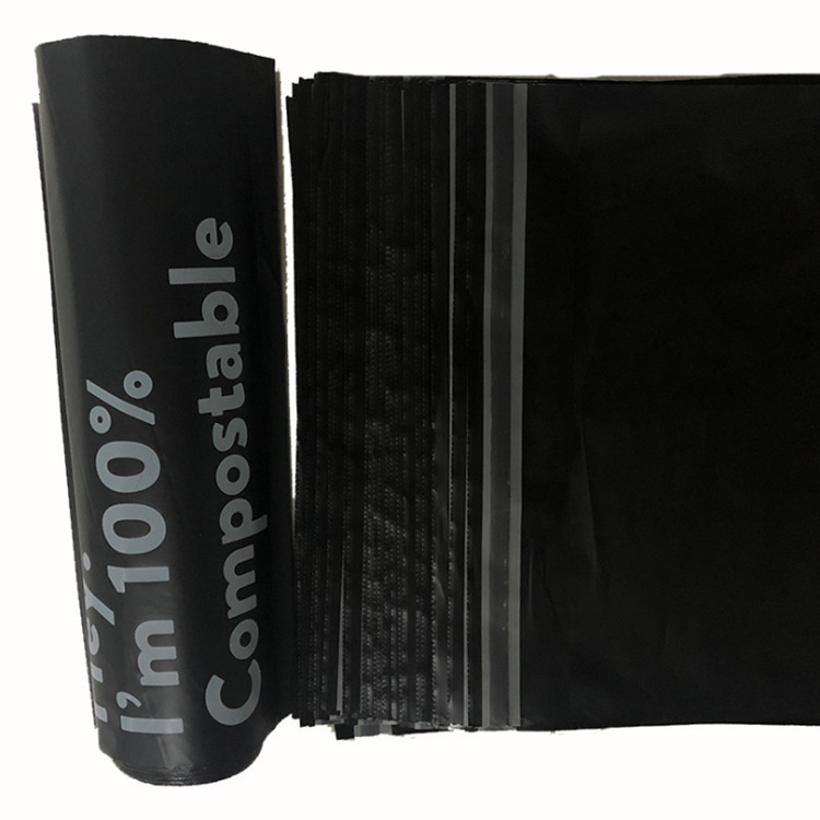 Biodegradable Mailing Bag Compost Courier Bag PLA+PBAT Vegetable Starch Postal Packaging Bag Clothing Express Bag Logo