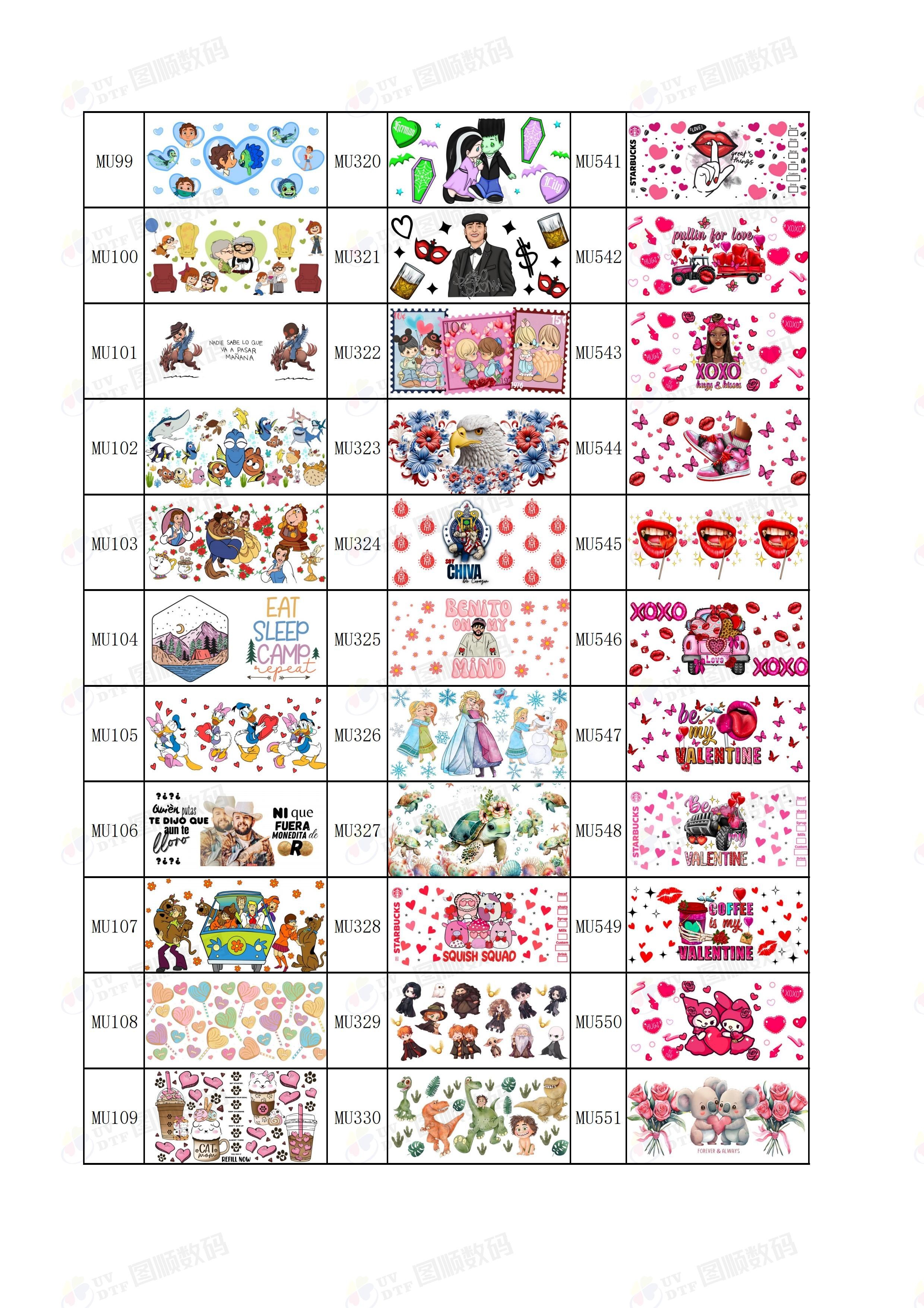 UV Varnish Sticker Custom UV DTF Cup Wraps ISO9001 SGS ROHS