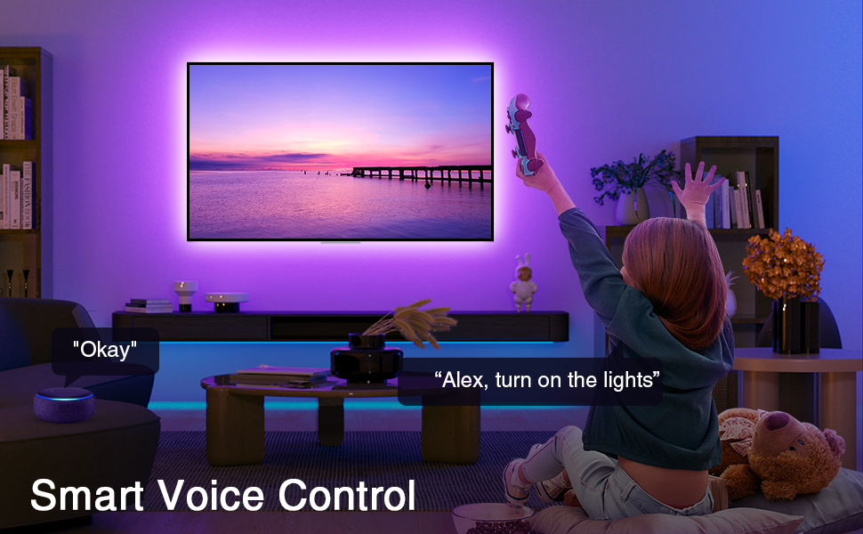 75" 85" 4K HDR Support HDMI Strip LED Backlights TV Strip Lights for Easy Installation
