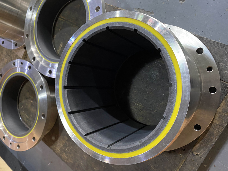 Water Lubricated Strip &amp; Pad Base Guide Bearing, Self Lubricating, Elastomeric Polymer Alloy