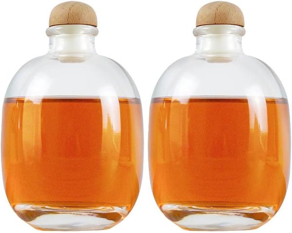Wine Beverage Oil Vinegar Kombucha Soda Water Whiskey Vodka 500ml Glass Bottle
