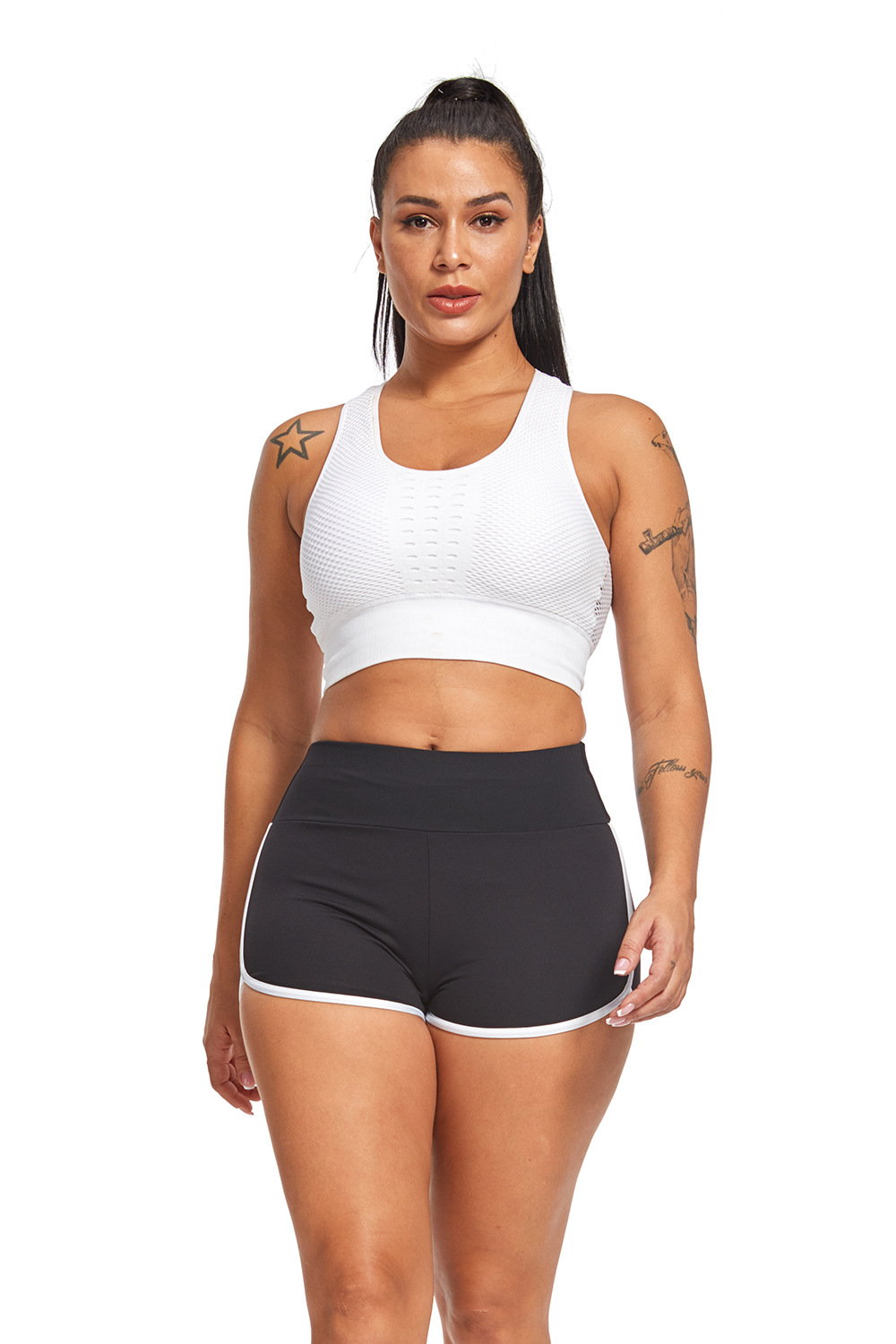Pure Color Sexy Slimming Exercise High Waist Lift Buttock Fast Dry Fitness Yoga Pants For Women